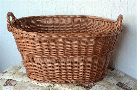 willow wicker laundry basket